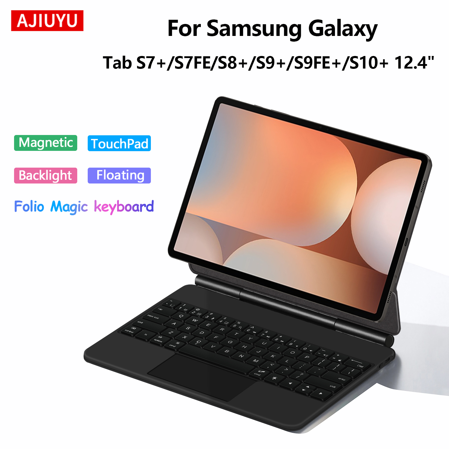 Tablet Keyboard Case - Magic Magnetic Keyboard for Samsung Galaxy