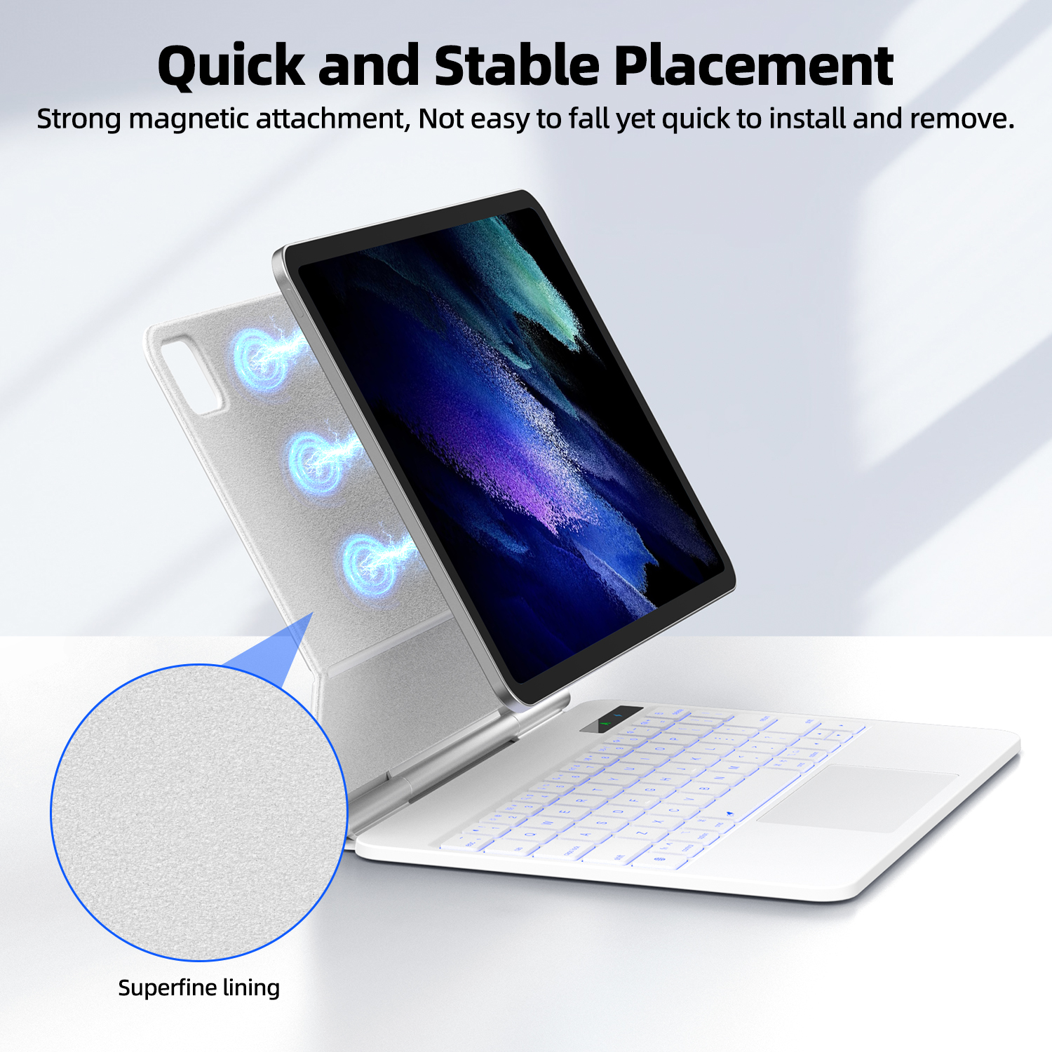 Smart Pogo Pin Keyboard case f - Tablet Keyboard Case recensione e prezzo