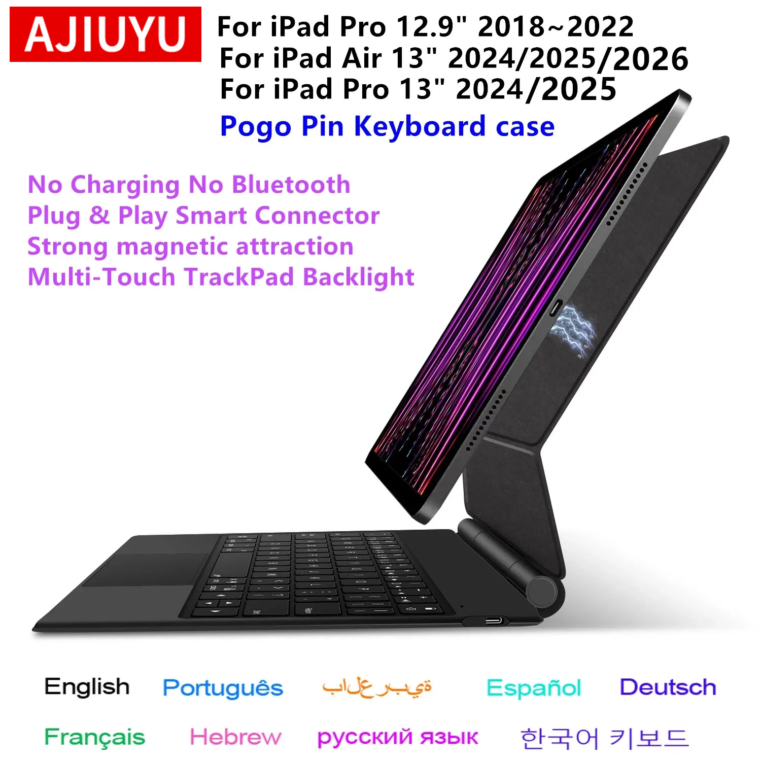 Pogo Pin Magic Keyboard for iP - Tablet Keyboard Case recensione e prezzo