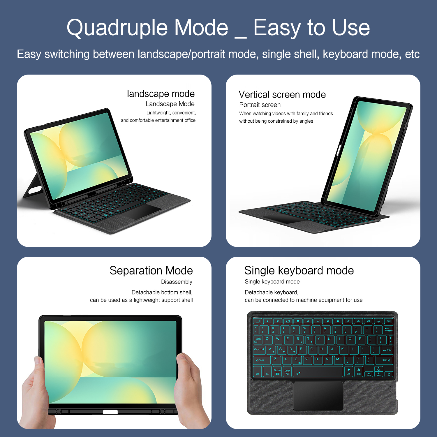 Magic Keyboard Case For Samsun - Samsung Tablet Keyboard Accessories recensione e prezzo