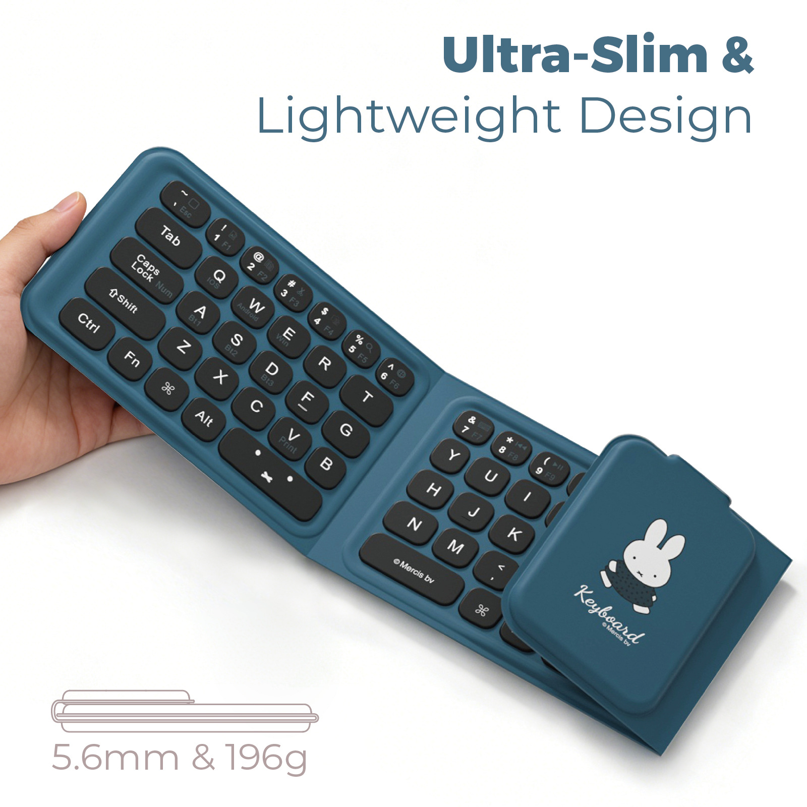 Miffy Triple fold keyboard Cut - Fire Tablet Accessories recensione e prezzo