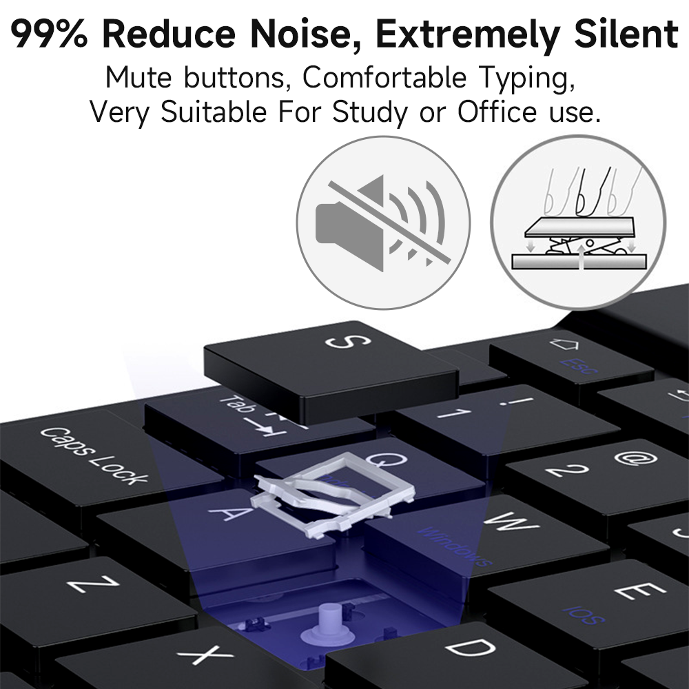 Bluetooth Keyboard for IOS And - Samsung Tablet Keyboard Accessories recensione e prezzo