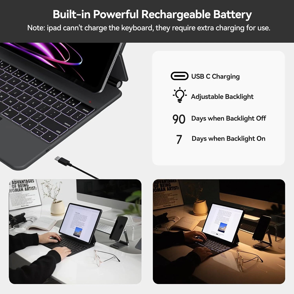 Bluetooth Magic Keyboard Case  - Tablet Keyboard Case recensione e prezzo
