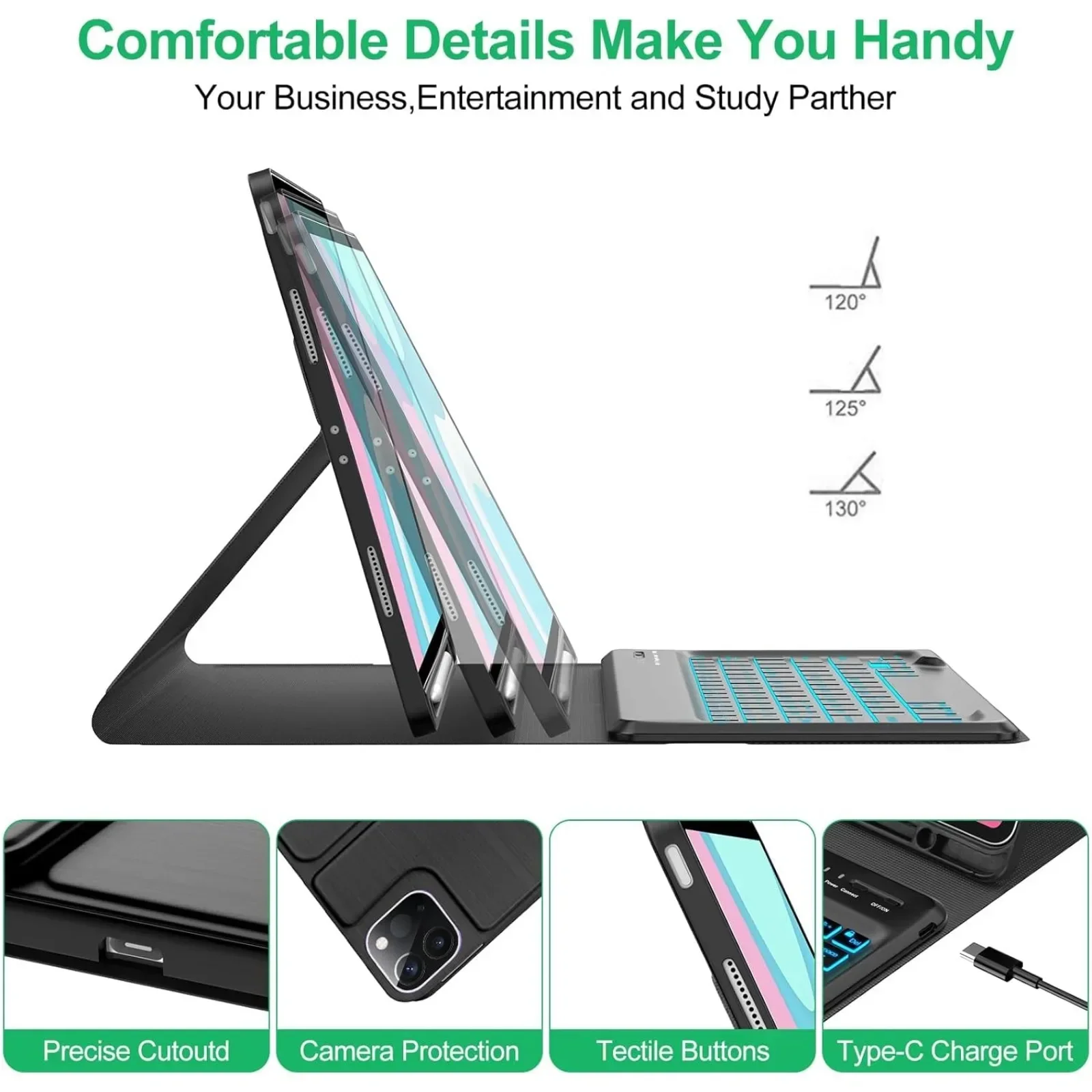 Keyboard Case for HONOR Pad X8 - Tablet Keyboard Case recensione e prezzo