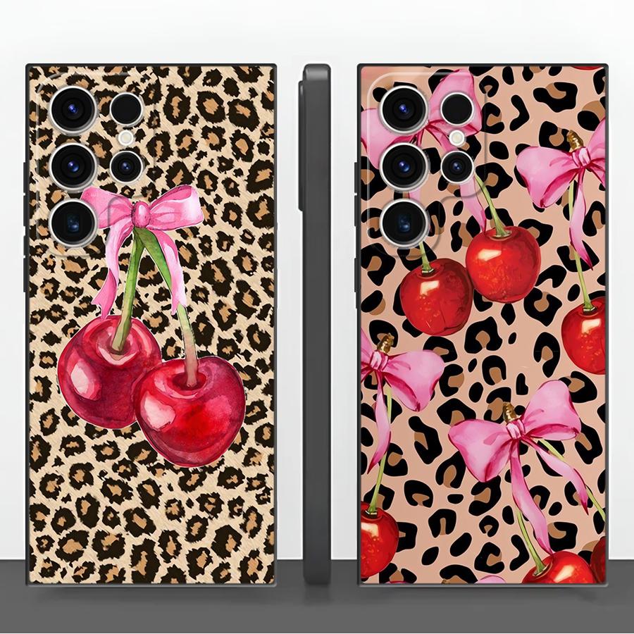 Leopard Cherry Funda Phone Cov - Tablet And Accessories Case recensione e prezzo