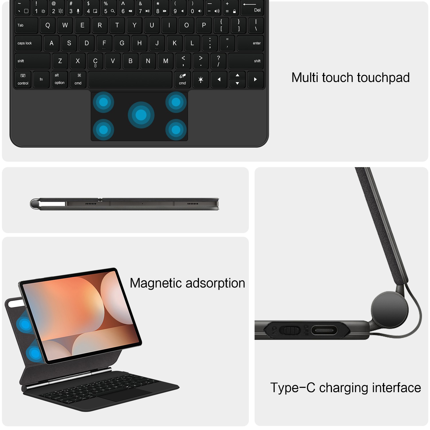 Magic Magnetic Keyboard for Sa - Tablet Keyboard Case recensione e prezzo