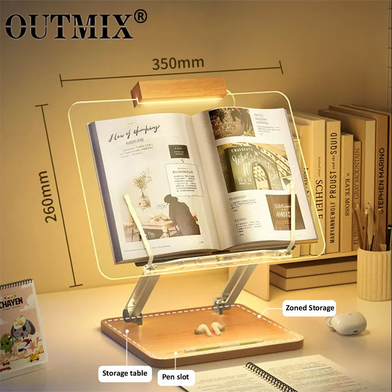 Wooden Reading Stand with ligh - Useful Tablet Accessories recensione e prezzo