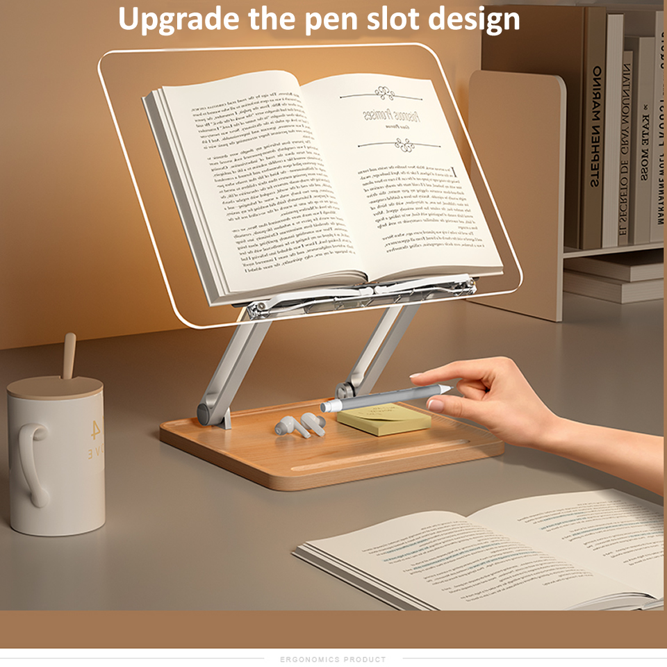 Wooden Reading Stand with ligh - Useful Tablet Accessories recensione e prezzo