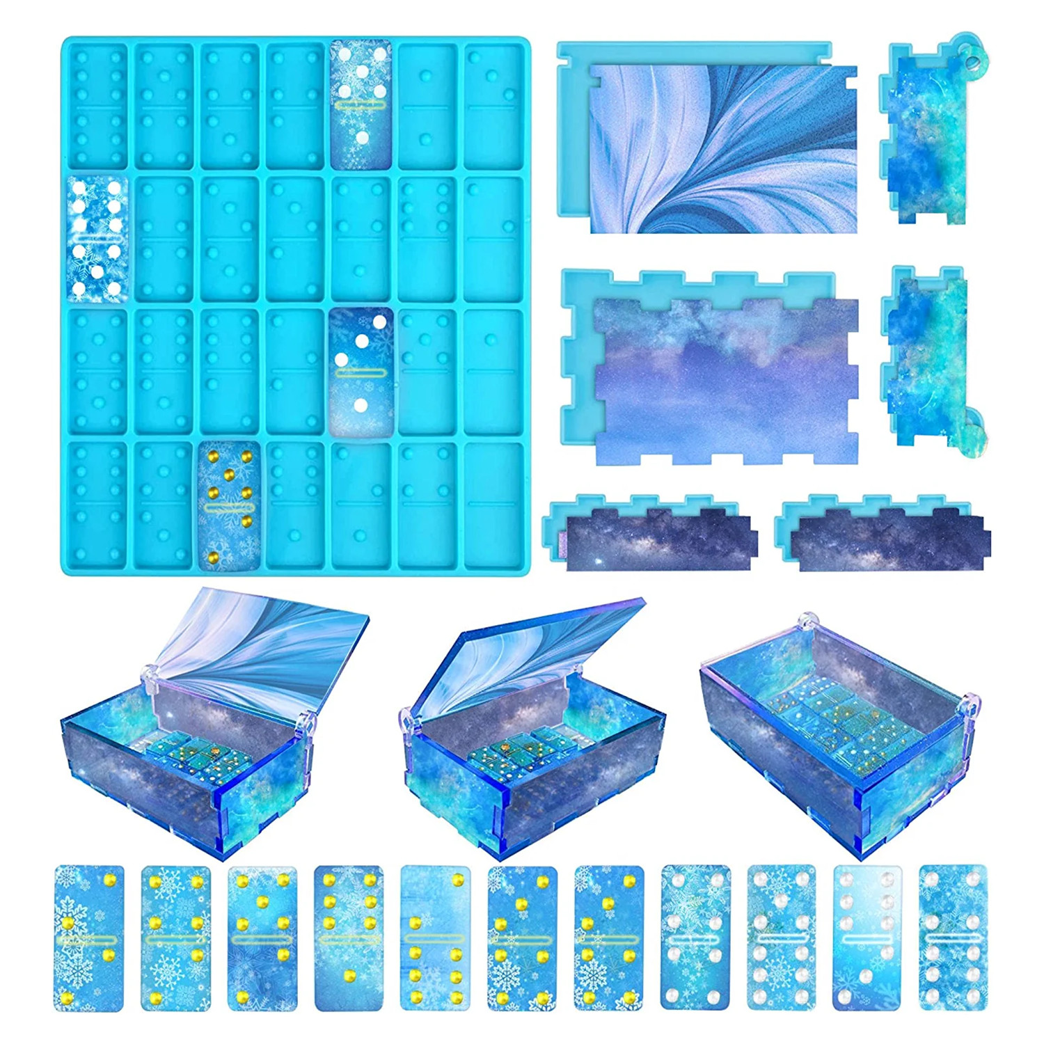 Domino Molds Silicone Epoxy Re - Tablet Accessories Kit recensione e prezzo